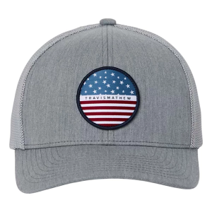 Men's TravisMathew Sunborn Golf Snapback Hat One Size Heather Grey