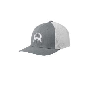 Men's Cinch Logo Airmesh Work Flexfit Hat L/XL Grey