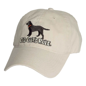 Men's Old Guys Rule Black Lab Adjustable Hat One Size Stone