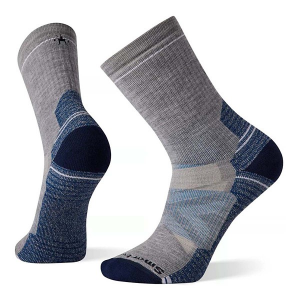 Adult Smartwool Full Cushion Singles Crew Hiking Socks Large Light Gray