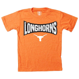 Texas Longhorns Wes and Willy School Basic Logo Kids' T-Shirt 6 Burnt Orange