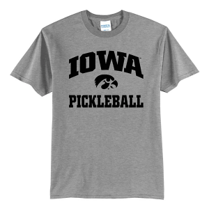 Iowa Hawkeyes Rah-Rah Pickleball T-Shirt Medium Grey Heather