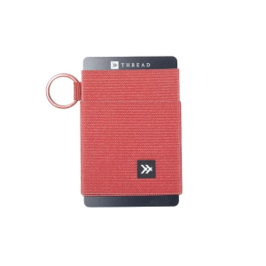 Thread Elastic Card Holder Red