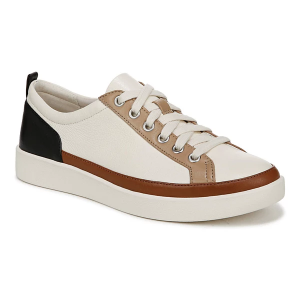 Women's Vionic Winny Sneakers sneakers-athletic-shoes 7 Wide Ivory / Black Leather