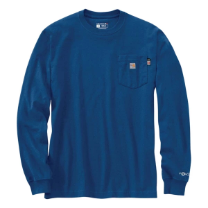 Men's Carhartt Flame Resistant Loose Fit Lightweight Oil Rig Graphic Long Sleeve T-Shirt XLarge Lakeshore