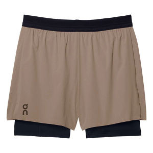 Men's On 5" Performance 2/1 Shorts XLarge Cinder/Black