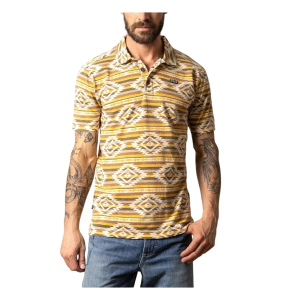 Men's Kimes Ranch Tulum Polo Large Gold