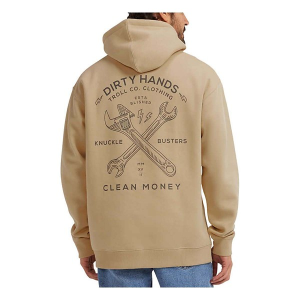 Men's Troll Co. Clothing DHCM Twisting Wrenches Work Hoodie XLarge Tan