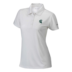 Michigan State Spartans Columbia Women's Birdie Polo 2XLarge White