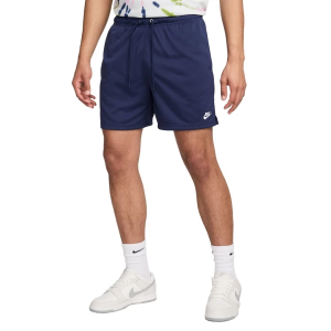 Men's Nike Club Mesh Flow Shorts Small Midnight Navy/White
