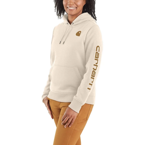 Women's Carhartt Clarksburg Graphic Sleeve Work Hoodie 3X Malt