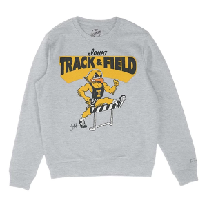 Iowa Hawkeyes Rah-Rah Crew 2XLarge Grey Heather