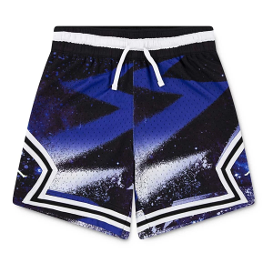Kids' Jordan MJ AOP Sport Diamond Shorts Small Black/Hyper royal