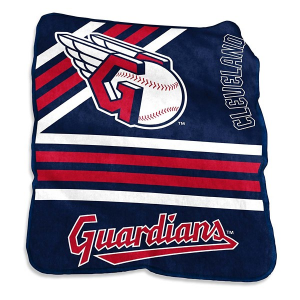 Logo Brands Cleveland Guardians 50x60 Raschel Throw