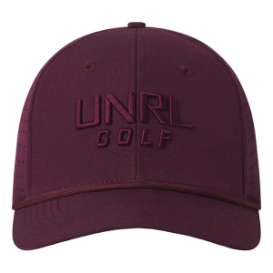 Men's UNRL Golf Primary Golf Snapback Hat One Size Cranberry