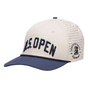 Men's UNRL x 125th U.S. Open Varsity Mid-Pro Vented Golf Snapback Hat One Size Coconut/Navy