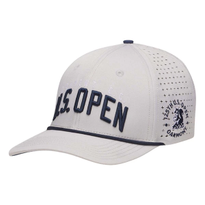 Men's UNRL x 125th U.S. Open Varsity Mid-Pro Vented Golf Snapback Hat One Size Grey/Navy