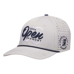 Men's UNRL x 125th U.S. Open Script Mid-Pro Vented Golf Snapback Hat One Size Grey/Navy
