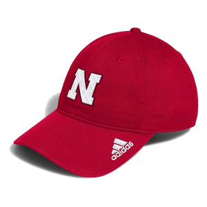 Nebraska Cornhuskers adidas Slouch Adjustable Hat One Size Red