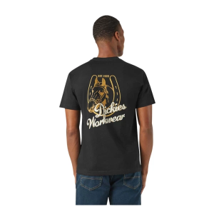 Men's Dickies Horseshoe Graphic T-Shirt Large Black