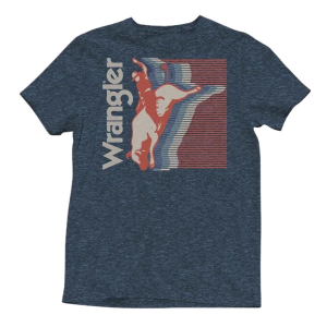 Men's Wrangler Bucking Horse T-Shirt 2X Navy