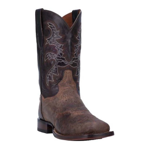 Men's Dan Post Franklin Western Boots Outdoor 16 Sand-Dark Chocolate