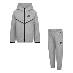 Kids' Nike Tech Fleece Full-Zip Set 5 Dark Grey Heather
