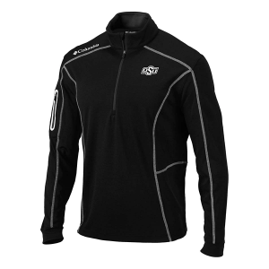 Oklahoma State Cowboys Columbia Shotgun 1/4 Zip Small Black