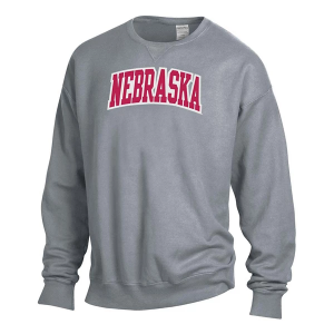 Nebraska Cornhuskers Gear For Sports Crew XLarge Concrete