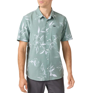 Men's O'Neill Trvlr Traverse Relaxed Fit Print Button Up Shirt 2XLarge Sage