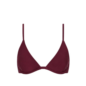 Women's Kulani Kinis Underwire Triangle B-C Cup Swim Bikini Top Medium Sangria
