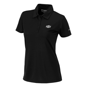 Oklahoma State Cowboys Columbia Women's Birdie Polo Large Black