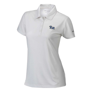 Pittsburgh Panthers Columbia Women's Birdie Polo Medium White