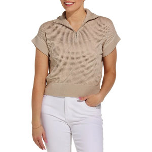 Women's Gilli Knit 1/4 Zip Small Taupe