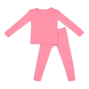 Kyte Baby Long Sleeve Shirt and Pants Pajama Set Toddler 4T Guava