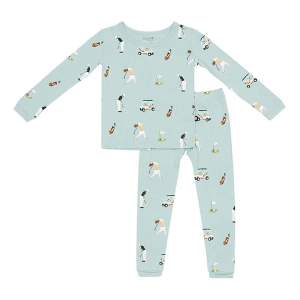 Kyte Baby Long Sleeve Shirt and Pants Pajama Set Toddler 2T Golf