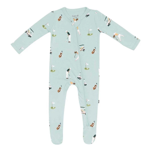 Kyte Baby Zippered Footie Pajamas Baby 6/12 mo. Golf