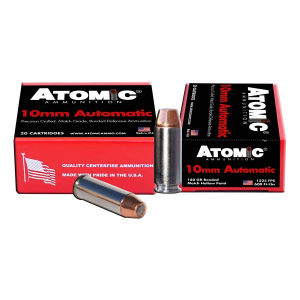 Atomic Ammunition Bonded Match HP Defensive Handgun Ammunition