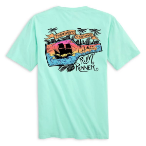 Men's What The Fin Rum Runner T-Shirt Medium Mint