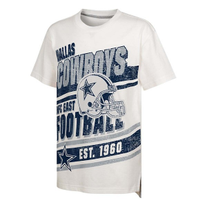 Kids' Dallas Cowboys Nike Get Loud T-Shirt Small Off White