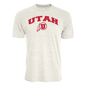 Utah Utes Blue 84 Archie T-Shirt XLarge Oatmeal