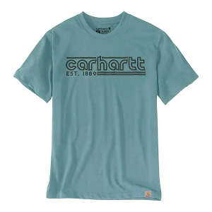 Men's Carhartt Relaxed Fit Lightweight Logo Graphic T-Shirt 3XLarge Summer Blue