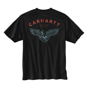 Men's Carhartt Relaxed Fit Lightweight Eagle Graphic T-Shirt Large Black