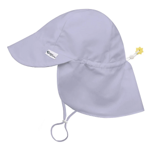 Green Sprouts Eco Flap Adjustable Hat Baby 9/18 mo. Lavender