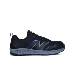 Women's New Balance Work Evolve Shoes sneakers-athletic-shoes 6.5 Wide Black/Purple