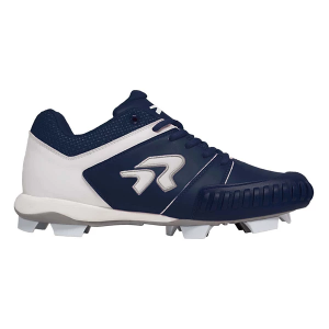 Women's RIP-IT Ringor Flite Pitching Molded Softball Cleats 6 Navy/White