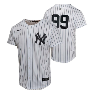 Kids' New York Yankees Aaron Judge #99 Nike Home Jersey XLarge White