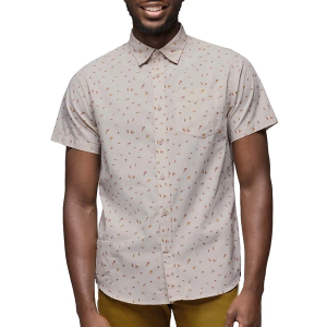 Men's prAna Tinline Button Up Shirt Small Almond Brushstroke