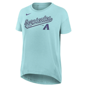 Women's Arizona Diamondbacks City Connect Flowy T-Shirt Medium Aqua