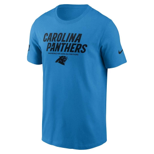 Carolina Panthers Nike 2025 Sideline Team Issued T-Shirt 2XLarge Blue